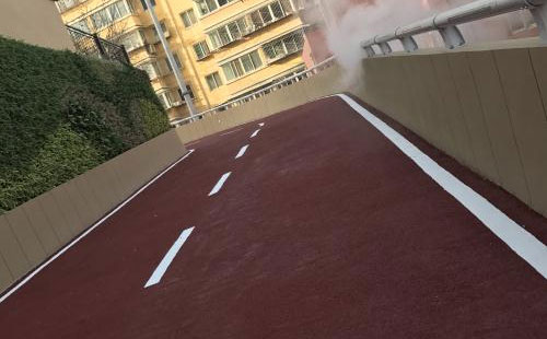 新城镇彩色路面